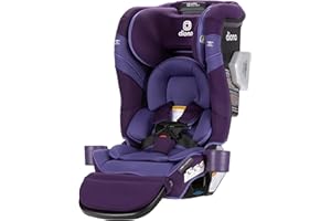 Diono Radian 3RXT SafePlus Max Rear and Forward-Facing Convertible Car Seat, 2-in-1 Anti-Rebound Bar and Calf-Support, 10 Years 1 Car Seat, Slim Fit 3 Across, Purple Wildberry