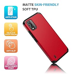 TJS Compatible with Nokia C210 Case, with Tempered