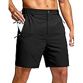 G Gradual Men's Shorts 7"/ 5"/ 9" Lightewight Casual Shorts for Men Hiking Golf Shorts with 3 Zipper Pockets