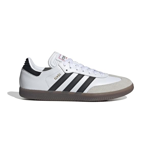 ADIDAS UNISEX-ADULT SAMBA INDOOR, WHITE/BLACK/VIVID RED, 7.5