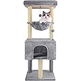 ROYPET Fashion Design 43.3" Cat Trees with Cat Houses,Grey