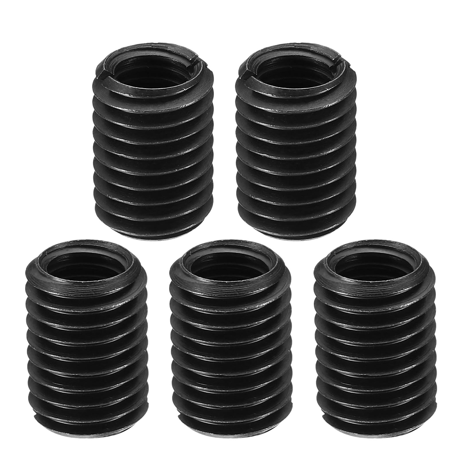 PATIKIL Grade 8.8 Carbon Steel Threaded Repair Insert Nut, 5pcs M10x1.5 Female to M14x2 Male High Strength Screw Sleeve Inserts Reducing Adapter Reducer 20mm
