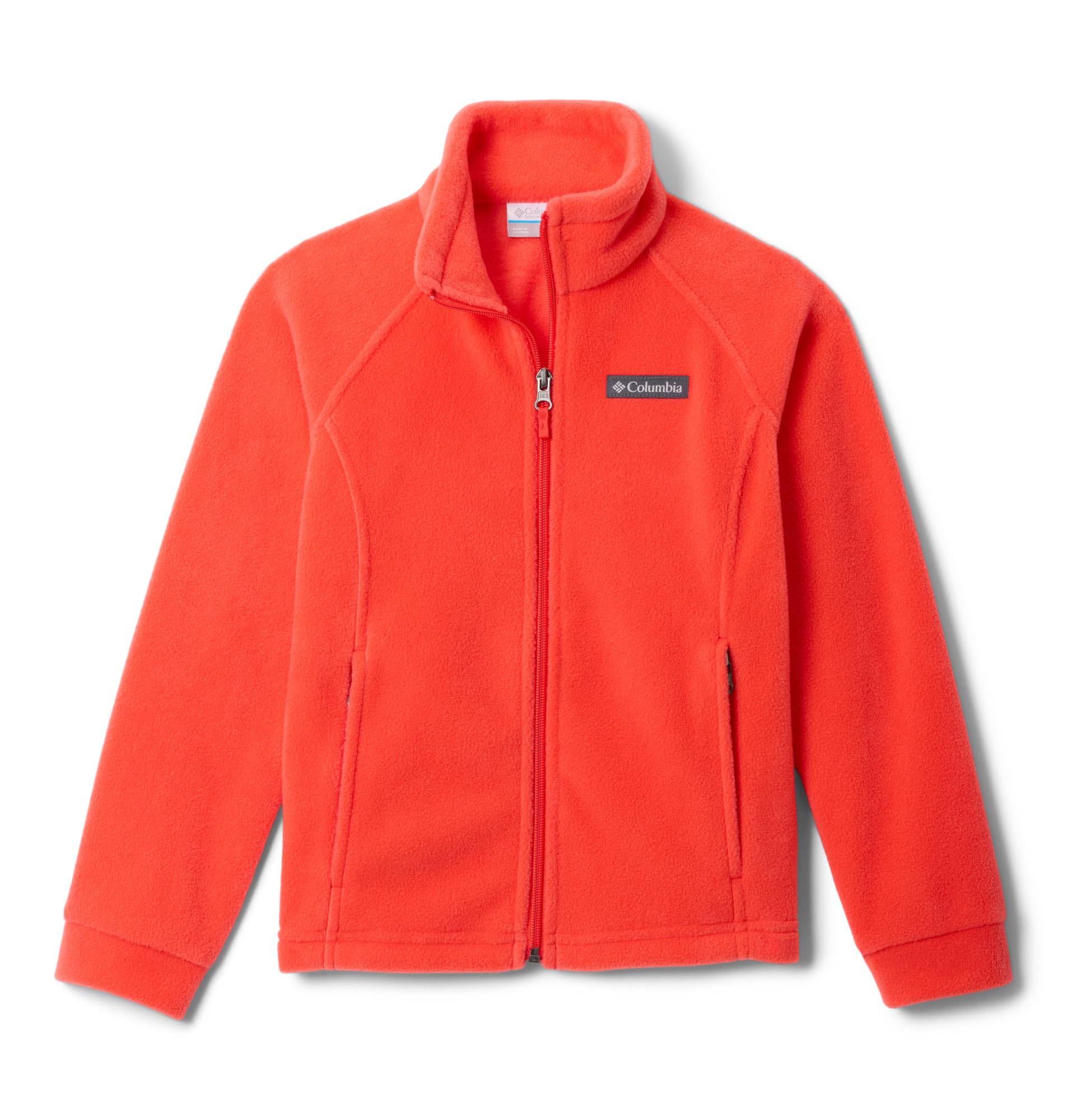 Columbia Youth Girls Benton Springs Fleece Jacket, Poppy Red, Medium Image