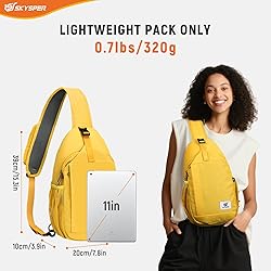 SKYSPER Sling Bag RFID Cross Body Bag Recycled