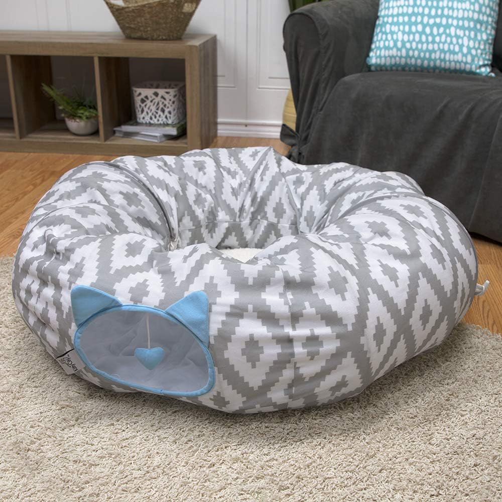 Kitty City Large Cat Tunnel Bed, Cat Bed, Pop Up bed, Cat Toys, Christmas Tree : Pet Supplies