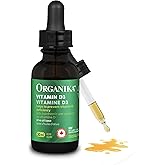Organika Canadian-Made Vitamin D3 Liquid 2500IU- Olive Oil Base, Immune System Support- 30ml