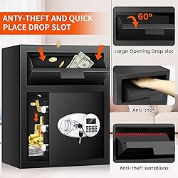 2.6 Cuft Depository Safe for Business with Quick