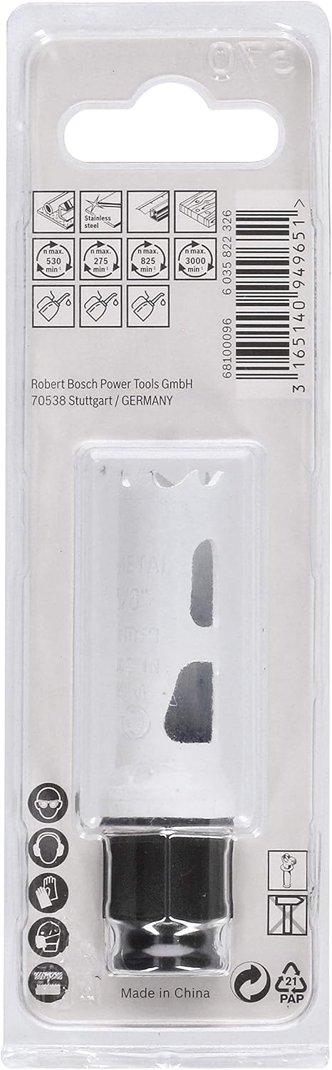 BOSCH Bi-Metal Hole Saw (for Wood and Metals, 8% Cobalt Alloy, Progressive Tooth Design, Ø 16 mm, Accessory Drills) - Image 4