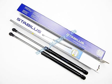 2x STABILUS LIFT-O-MAT GASFEDER HECKKLAPPE 570N Länge 474mm AB BAUJAHR 08.04 BEIDSEITIG
