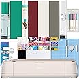 Cricut Maker 4 Machine and Vinyl Sampler Pack Bundle- Beginner Craft Cutting Machine with Supplies to Start- Adhesive Vinyl with Cutting Mat and Instructional Digital Guides