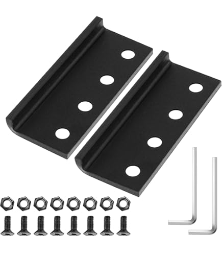 MEETOOT 80mm/3.15inch Barn Door Track Connector Sliding Door Hardware