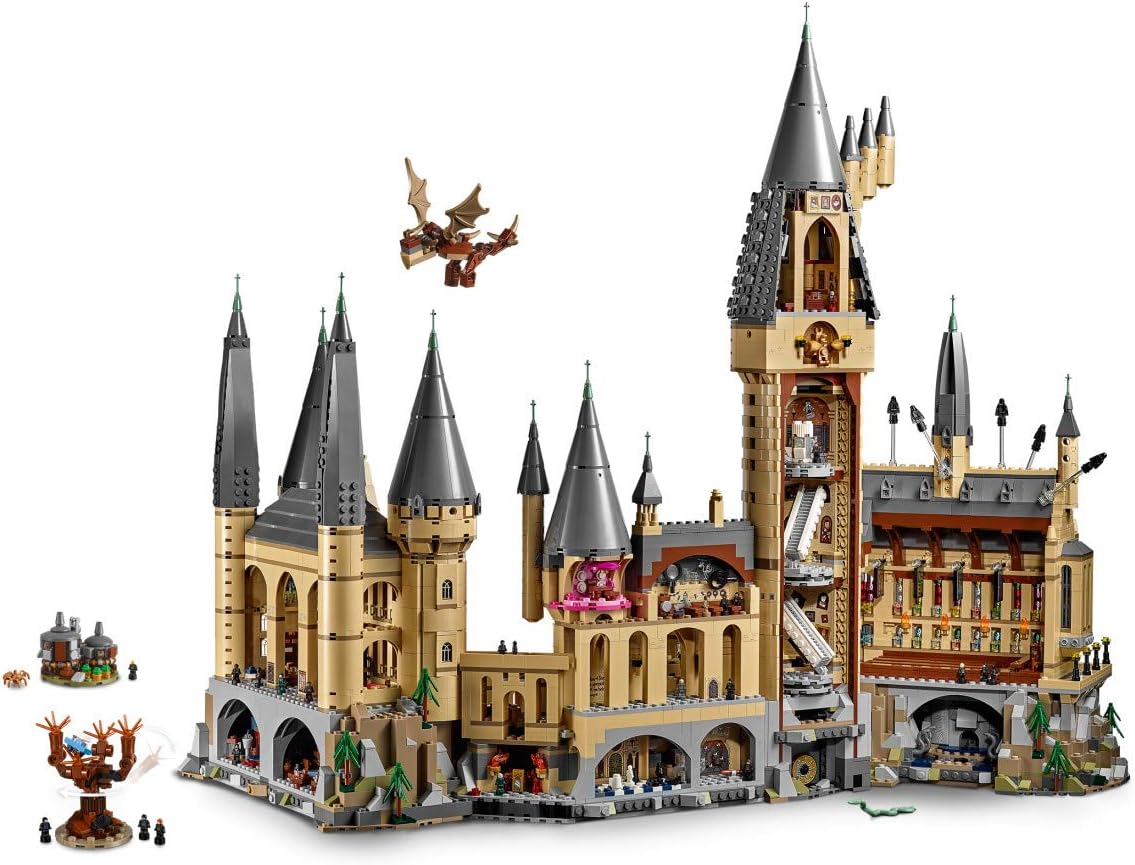 LEGO Harry Potter Hogwarts Castle 71043 Castle Model Building Kit with Harry Potter Figures Gryffindor, Hufflepuff, and More (6,020 Pieces): Toys & Games