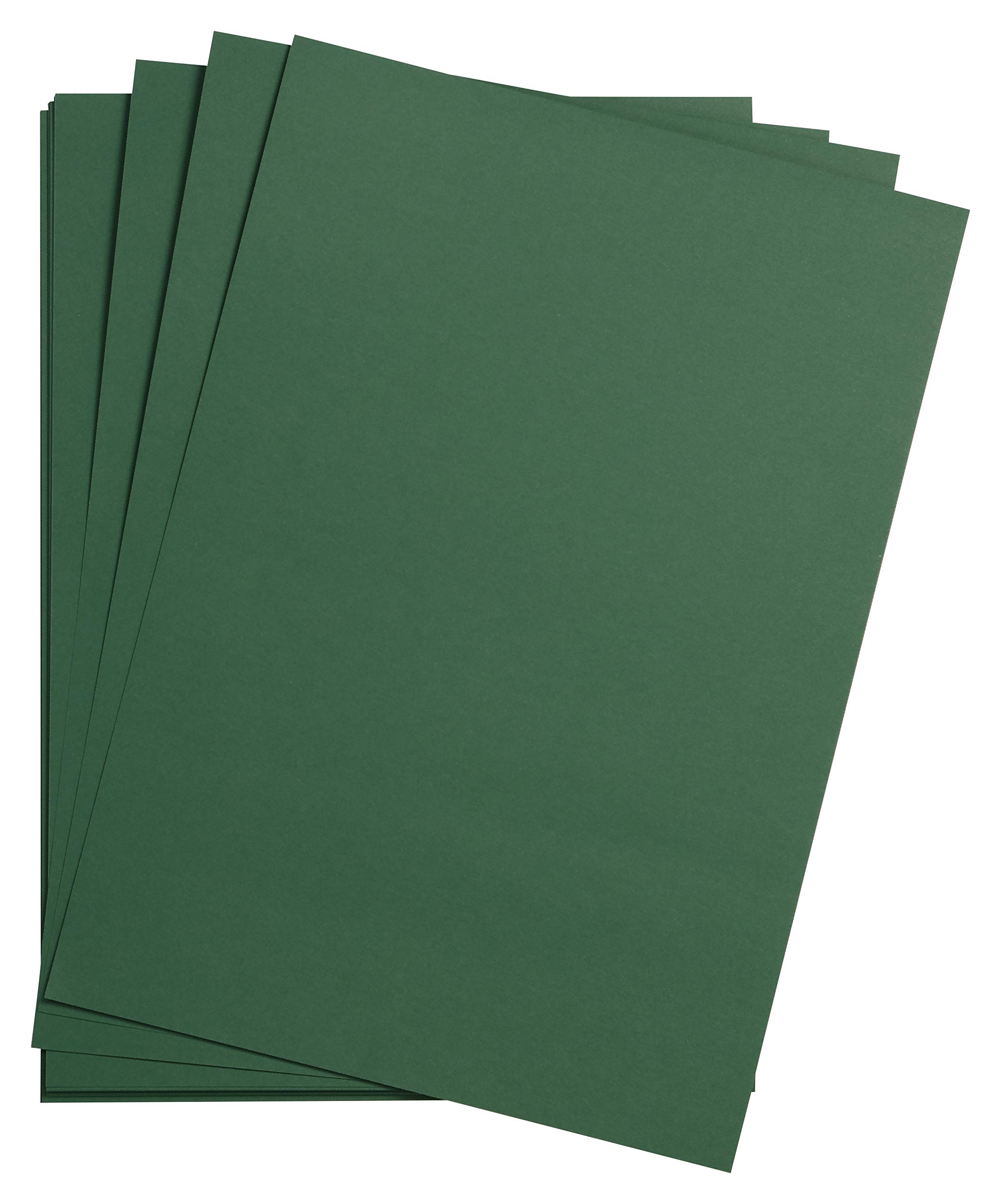 Clairefontaine - Ref 975579C - Maya Smooth Coloured Drawing Card (Pack of 25 Sheets) - 185gsm - A2 (59.4 x 42cm) - Antique Green Colour - Deep Dyed, Acid Free, pH Neutral