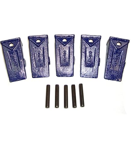 Excavator Bucket Teeth 5-Pack X156F With Pins - Compatible With