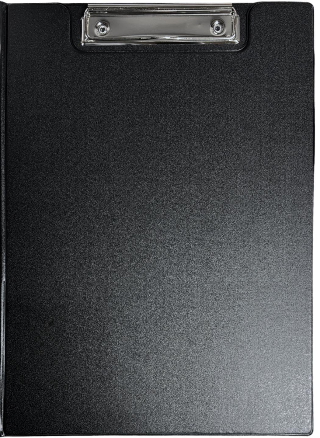 Orbitron A4 Vinyl Clipboard - Fold Over Cover File Holder Folder Wallet Clip Board Strong (Black)