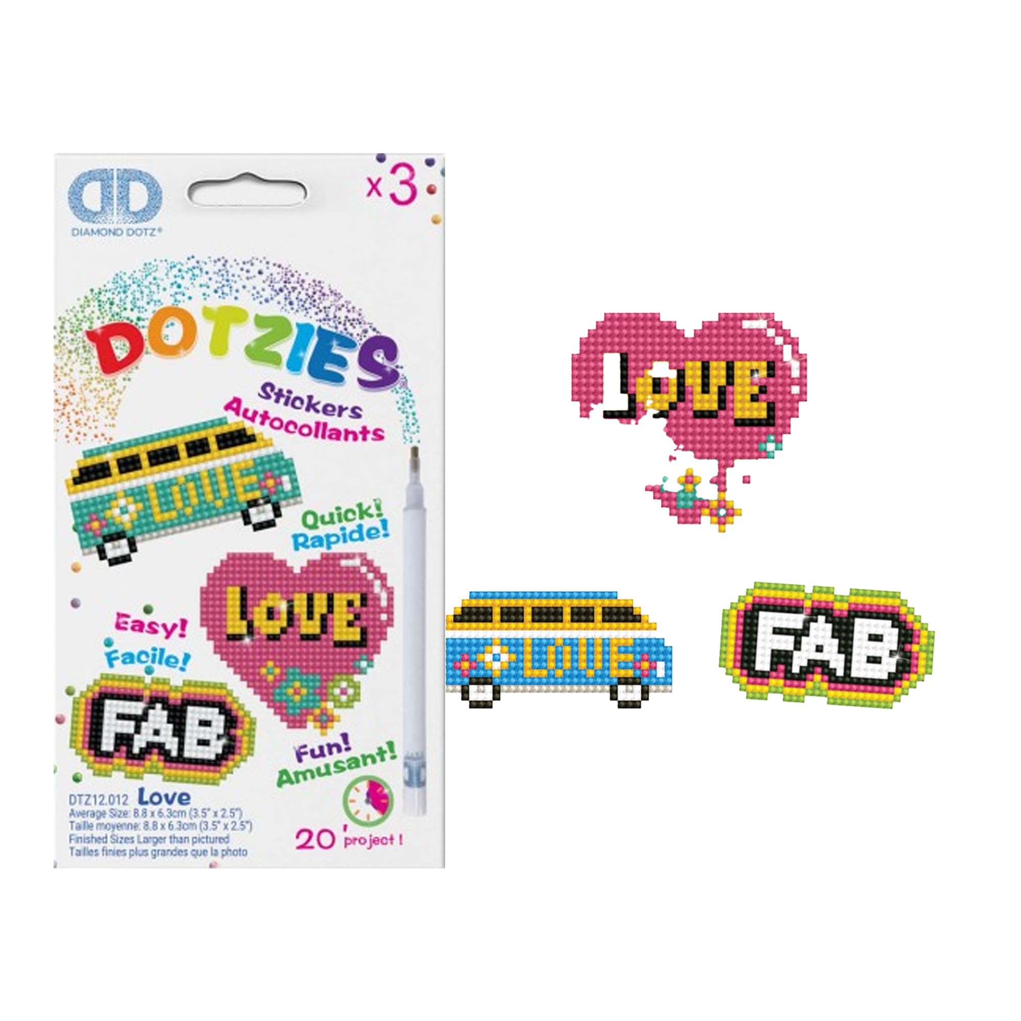 Stickers 3/PKG Love