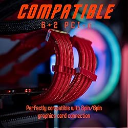 AsiaHorse 18AWG PSU Cable Extension Sleeved Custom