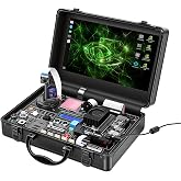IoTeikXgo AI Starter Kit for Jetson Orin Nano with 11.6" IPS Screen | 8MP IMX219 Gimbal Camera, 30 Sensors, 38 Python Tutorials, Support AI Voice Interaction (Without Jetson Orin Nano Board)