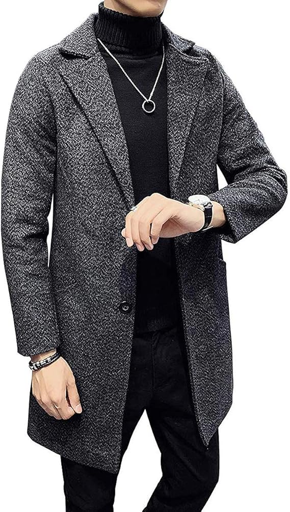 Amazon コート メンズ チェスターコート ウール ロングコート メンズ