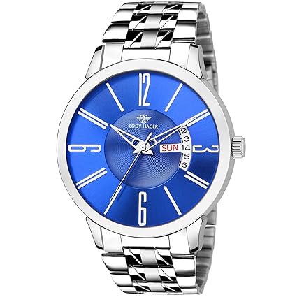 Blue Day and Date Mens Watch EH-236-BL