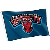 Desert Cactus Delaware State University DSU Flag - 3 x 5 Feet Hornets Banner, Indoor/Outdoor Durable Fabric, 100% Polyester Design (Style D)