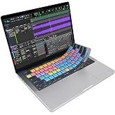 JCPal Davinci Resolve Shortcut Guide Keyboard Cover for MacBook Pro/Air/Neo | 90+ Shortcuts, Ultra-thin, Semi-transparent, US Layout; Fits MacBook Pro 14 &amp; 16 inch M1-M5, Air 13 &amp; 15 inch M2-M5 &amp; Neo