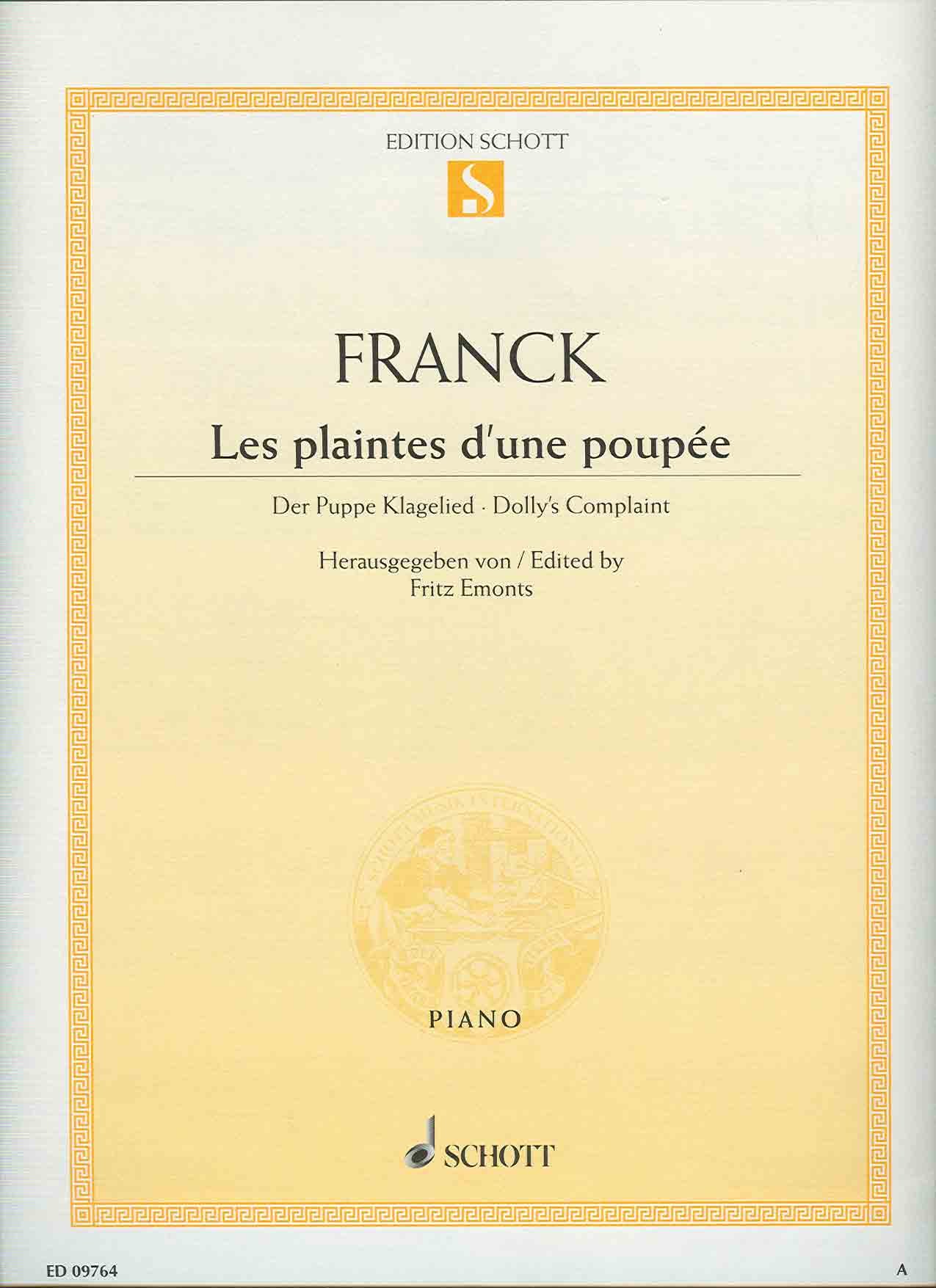 Les plaintes d'une poupée: Dolly's Complaint. piano.