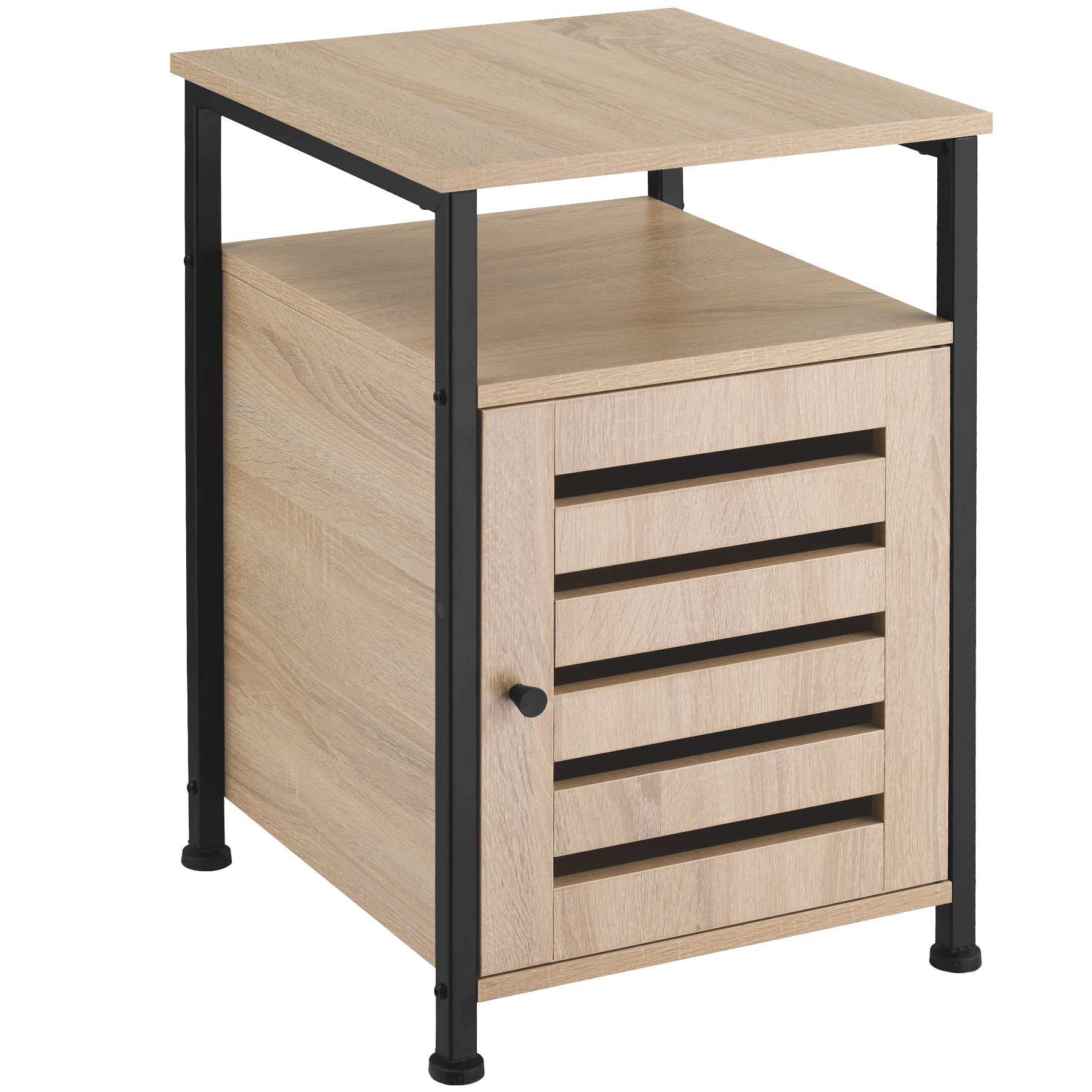 tectake-800925-Mueble-Auxiliar-para-el-salon-Mesita-de-Noche-para-el-Dormitorio-Mobiliario-de-Interior-Madera