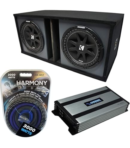 Amazon.com: Harmony Audio Kicker Bundle Comp C10 Triple 10