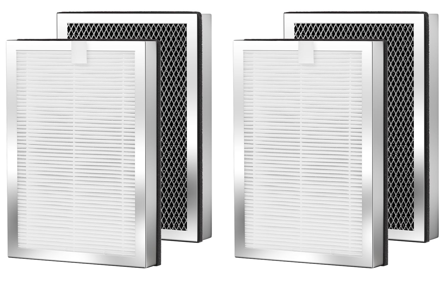Photo 1 of Air Purifier Replacement Filters 4 Pack Compatible with 25 Series Air Purifier Filter S1/W1/B1,3-in-1 Filters H13 True HEPA and Activated Carbon Filters Compatible with Series Air Purifier