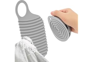 SHIDOW Portable Mini Washboard, Handheld Scrubbing Board, Compact Laundry Tool, Travel-Friendly Clothes Washing, Small Hand-Washing Board (1 set)