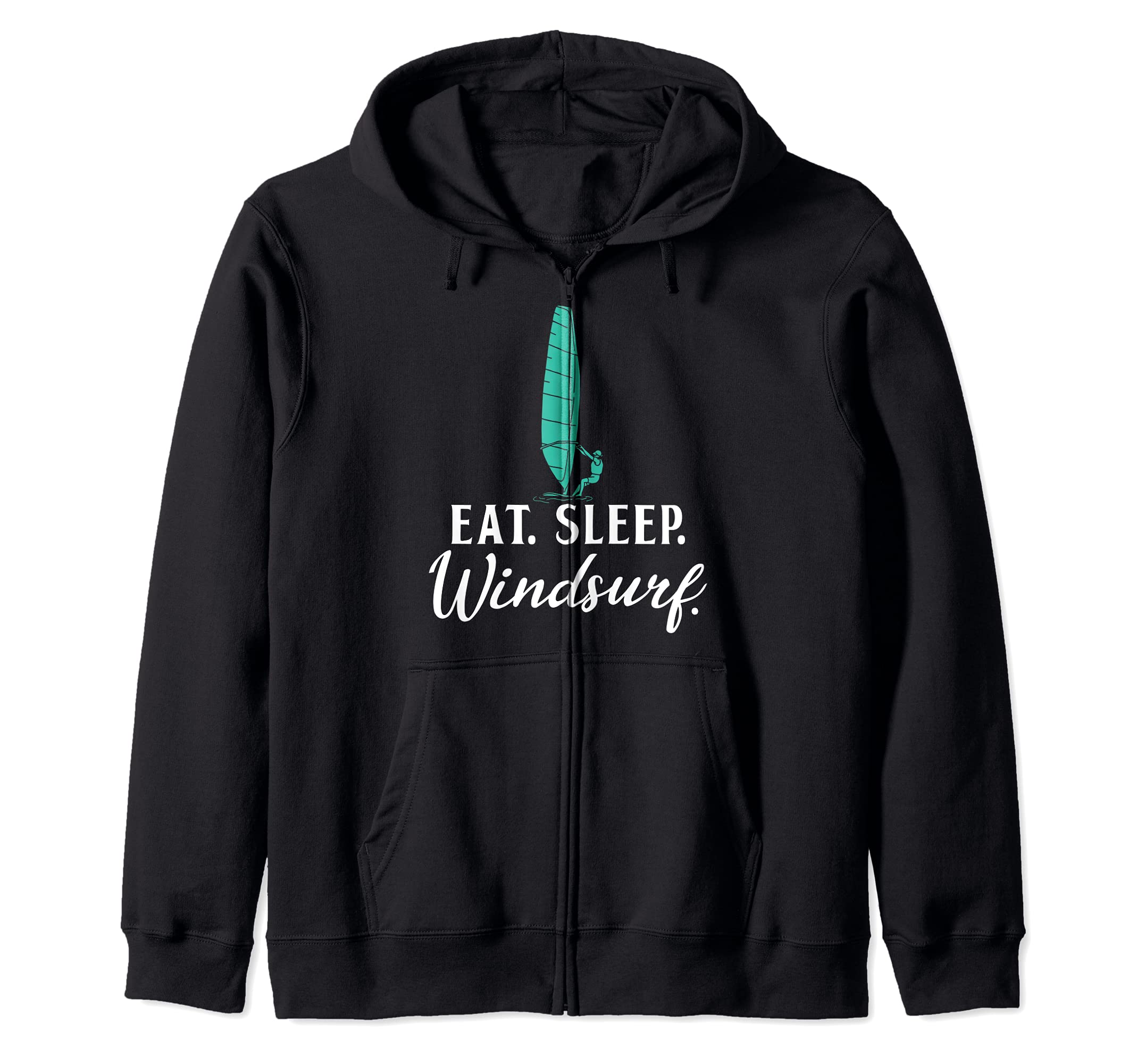 Eat Rest Windsurf Windsurfing Sailboarder Windsurfer Zip Hoodie