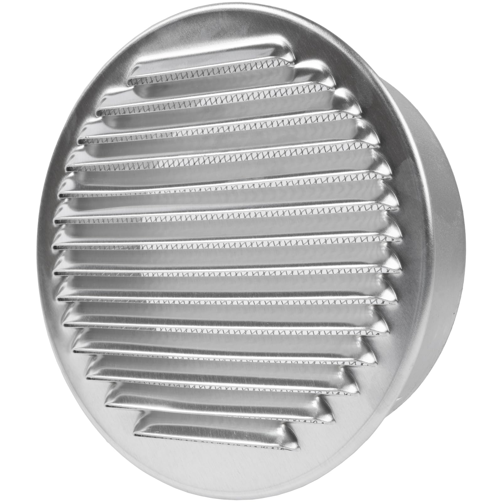 Repa Market 6 Inch (150 mm) Aluminium Round Air Vent Cover/Extractor Fan Vent Cover/Louvered Vent Cover with Mesh Screen/Air Intake & Exhaust Ventilation Grill for HVAC Systems and Ducting