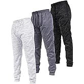 Ultra Performance 3 Pack Mens Joggers Mens Athletic Sweatpants with Pockets for Men, Small - 3X