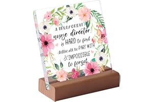 GREATINGREAT Nurses Week Nurse Practitioner Nurse Appreciation Nursing School Graduation Gifts Retirement Birthday Christmas Gifts for Nurse Desk Plaque Sign - A Truly Great Nurse Director is Hard To Find