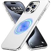 GRECAZO Magnetic Ultra Thin Frosted Designed for iPhone 15 Pro Max Phone Case 6.7 inch(2023) Slim Minimalist Lightweight Matte Hard PC Compatible with MagSafe Cover Protective Bumper Case- Silvery