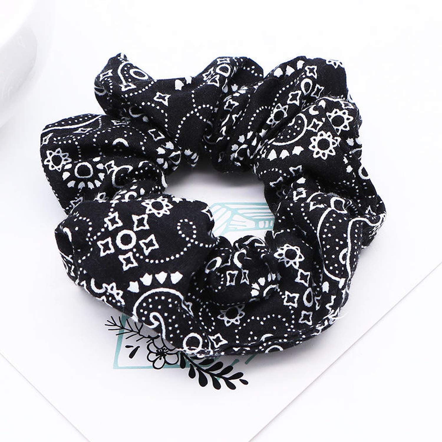 Amazon Com Popular Bandana Print Headwear Women Scrunchie