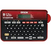 LABELWORKS Epson LW-K200PX-RDB Portable QWERTY Keyboard Label Maker for Home & Hobbies – Craft, Organize, and Personalize - Red Black Printer