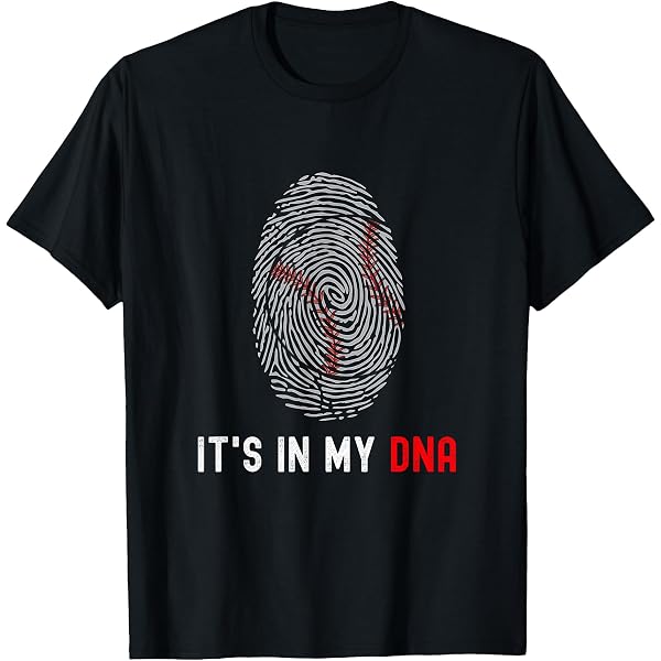 T-Shirt Uomo 'It's In My DNA' - 100% Cotone Biologico, Nero, Taglia XL, Stampa Di Qualità, GOTS