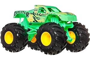 Hot Wheels Monster Trucks, Oversized Monster Truck, 1:24 Scale Die-Cast Toy Truck with Giant Wheels and Cool Designs