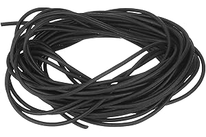 uxcell Silicone Foam Seal Strip, 1.5mm(0.06") Dia 5.5 Meters(18.04 Ft) Long Sponge Rubber Weather Seal Strip Round Rubber Cor