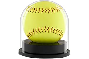 Balldome Softball Display Case for 12 Inch Ball or 11 inch Ball, UV Protected Softball Display, Softball Holders for Display, Softball Case Display for Balls, Softball Ball Holder, Softball Holders