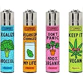 Clipper Lighter 4 Pack (Vegan Quotes)