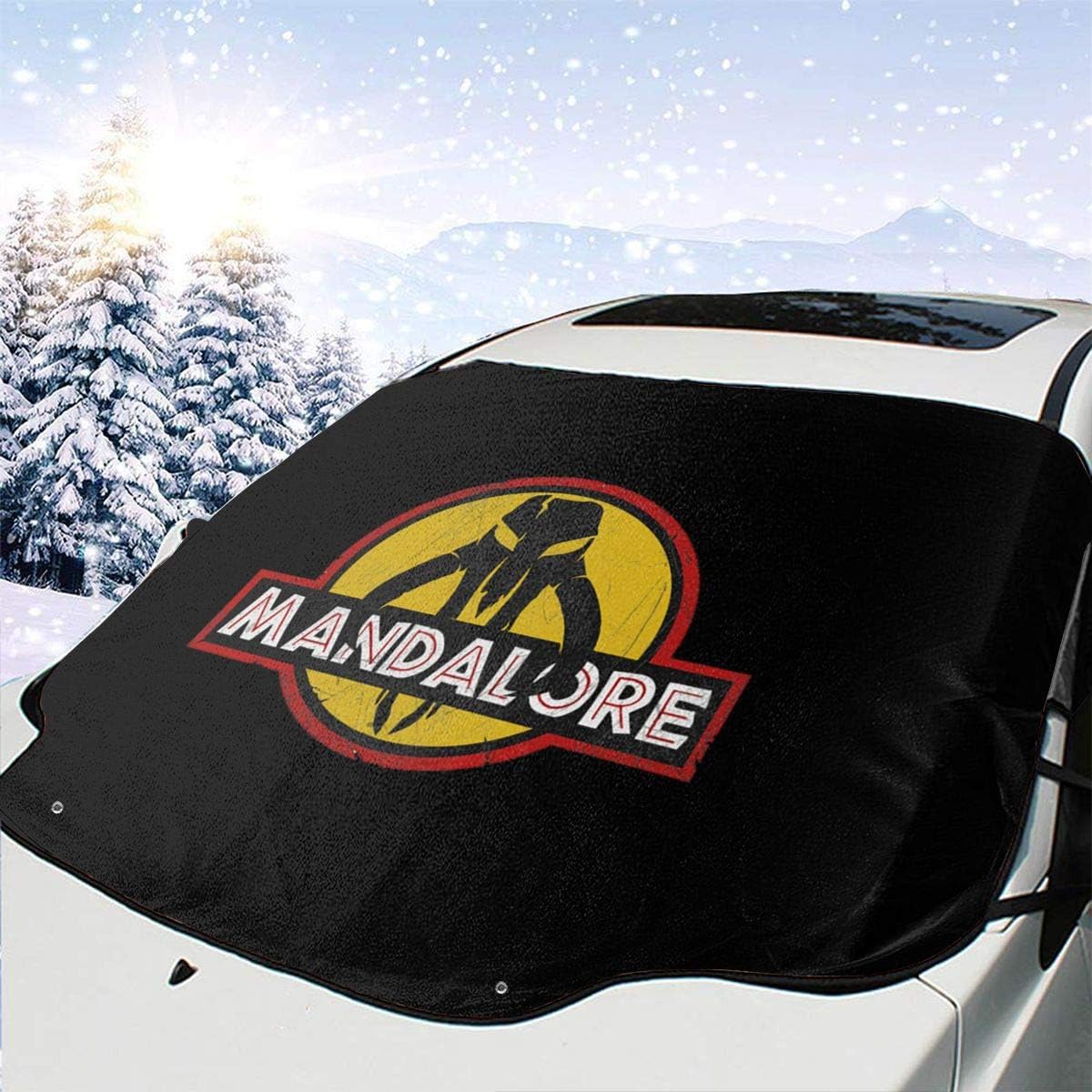 OVDUBoYSVY Mandalorian Park Car Front Windshield Cover
