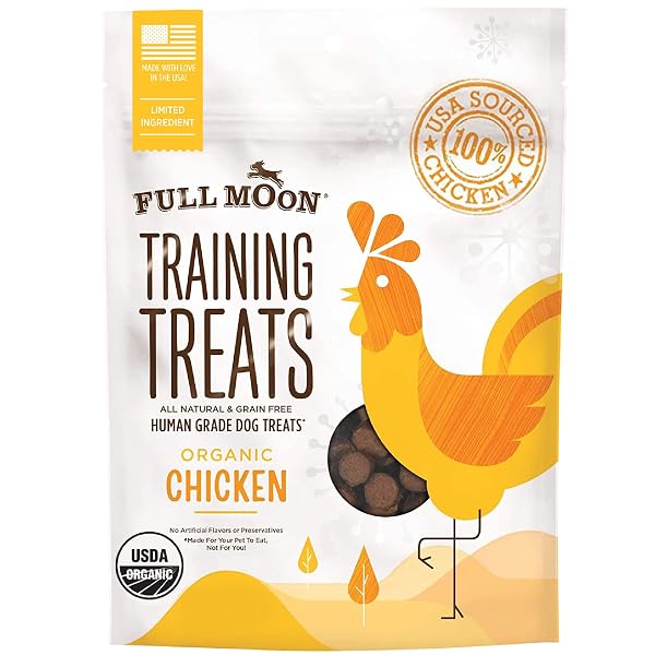FULL MOON USDA ORGANIC CHICKEN TRAINING TREATS HEALTHY...