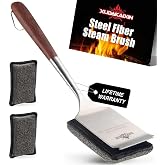 XUDAKAIXIN Grill Brush Bristle Free &ndash; Steam Cleans Burnt Grease Fast | Includes 1 Replacement Head &ndash; Safe Grill Cleaning Brush for Outdoor Grills &ndash; Great Gift for Men or Dad