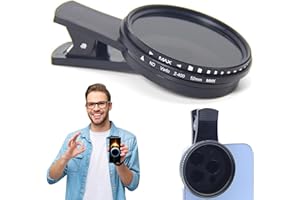 QUINCRY 52mm Clip-On Cpl/Nd 2-400 Polarizer, Solar Eclipse Cell Phone Camera Polarizing Lens Filter for iPhone 15 14 13 12 11,Samsung Blu, Motorola, Xiaomi and Other Smart Phones (nd 52mm)