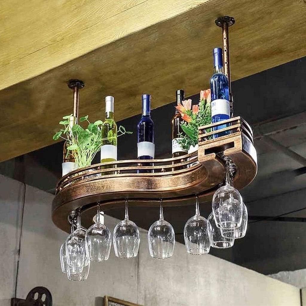 DJSMjbj - Estante para copas de vino, acero inoxidable, cromado, para