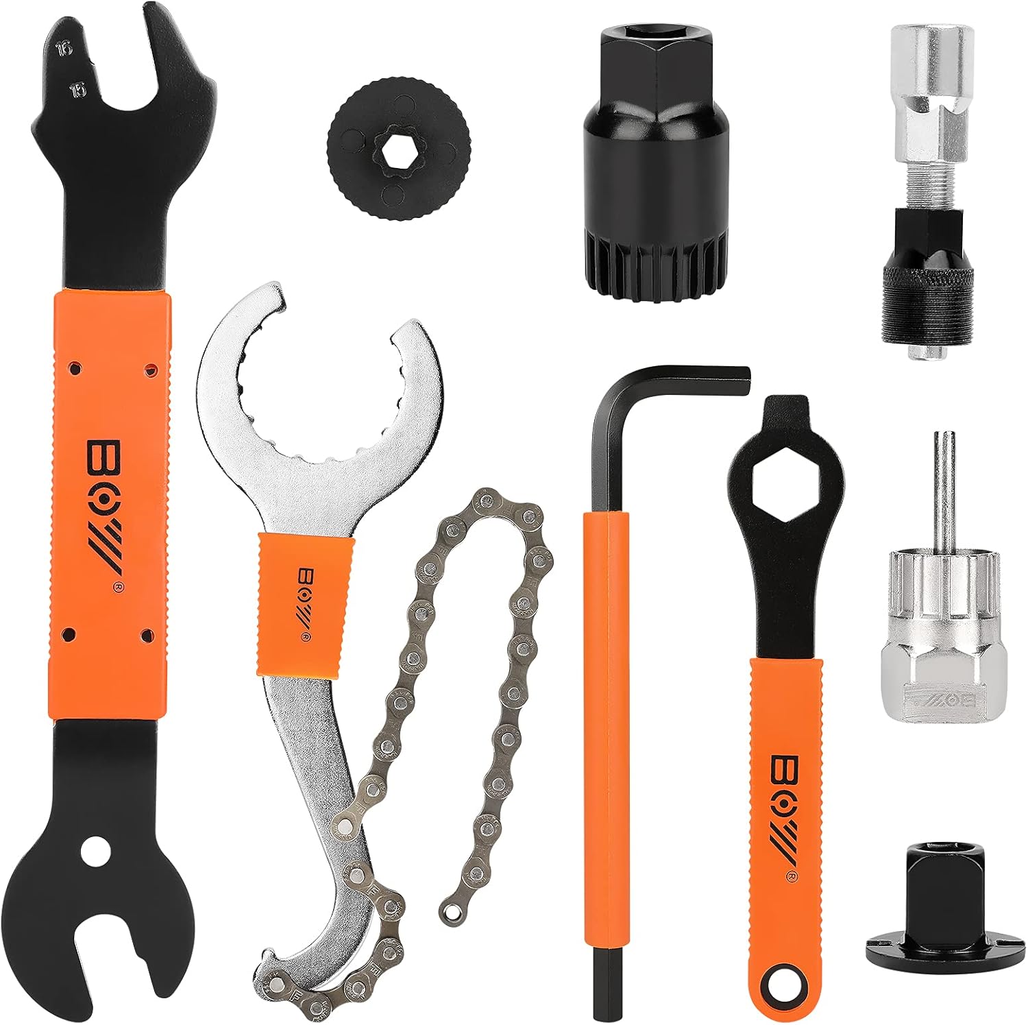 ACETOP Bike Tool kit, Including Bicycle Crank Removal Tool + 3 in 1 Bike Cassette Removal Tool + Bottom Bracket Remover + Rotor Lockring Removal Tool + Bike Pedal Wrench, Practical Repair Tool : Sports & Outdoors