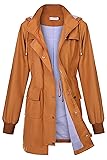 PITINAN Long Rain Coats for Women Plus Size